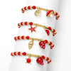 Wholesale Jewelry Copper Plated Gold Fruit Strawberry Mushroom Pendant Bracelet Unisex