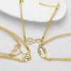 Wholesale Jewelry Copper Plated Gold Love Bracelet With Heart And Flower Shapes