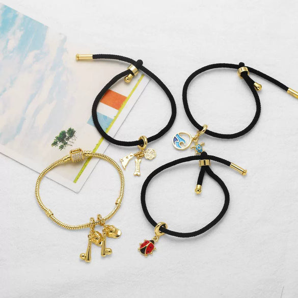 Wholesale Jewelry Copper Plated 18K Gold Animal Zodiac Pendant Bracelet For Women