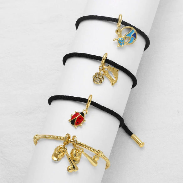 Wholesale Jewelry Copper Plated 18K Gold Animal Zodiac Pendant Bracelet For Women