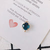 Wholesale Jewelry Copper Plated 18K Gold Double Hanging Diamond Crystal Glass Pendant Bracelet Necklace Earrings Accessories