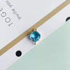 Wholesale Jewelry Copper Plated 18K Gold Double Hanging Diamond Crystal Glass Pendant Bracelet Necklace Earrings Accessories