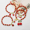 Wholesale Jewelry Copper Plated 18K Gold Fruit Beaded Bracelet For Women