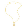 Wholesale Jewelry Copper Plated 18K Gold Geometric Key Pendant Necklace For Women