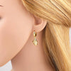 Wholesale Jewelry Copper Plated 18K Gold Geometric Starfish Sun Pendant Earrings For Women