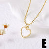 Wholesale Jewelry Copper Plated 18K Gold Pearl Heart Pendant Necklace O Chain