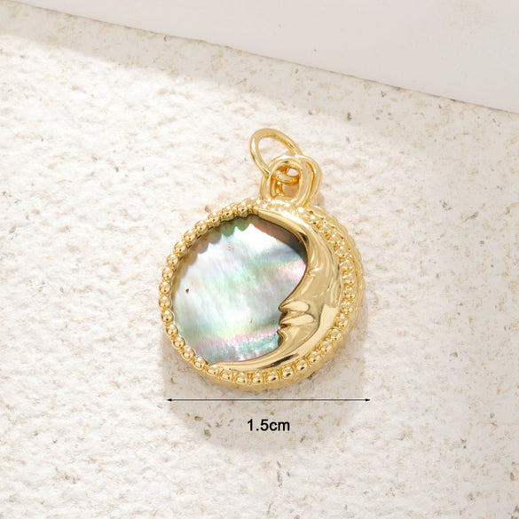 Wholesale Jewelry Copper Plated 18K Gold Star Shape Oil Drop Design Necklace Pendant Bracelet Earrings Keychain