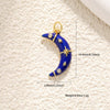 Wholesale Jewelry Copper Plated 18K Gold Star Shape Oil Drop Design Necklace Pendant Bracelet Earrings Keychain