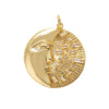 Wholesale Jewelry Copper Plated 18K Gold Star Shape Oil Drop Design Necklace Pendant Bracelet Earrings Keychain