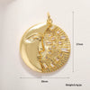 Wholesale Jewelry Copper Plated 18K Gold Star Shape Oil Drop Design Necklace Pendant Bracelet Earrings Keychain