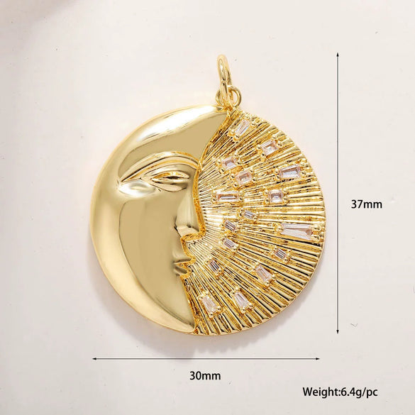 Wholesale Jewelry Copper Plated 18K Gold Star Shape Oil Drop Design Necklace Pendant Bracelet Earrings Keychain