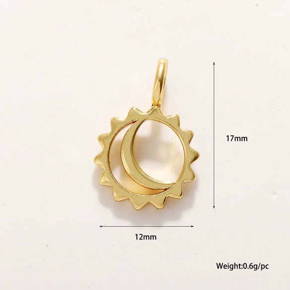 Wholesale Jewelry Copper Plated 18K Gold Star Shape Oil Drop Design Necklace Pendant Bracelet Earrings Keychain