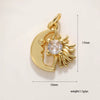 Wholesale Jewelry Copper Plated 18K Gold Star Shape Oil Drop Design Necklace Pendant Bracelet Earrings Keychain