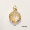 Wholesale Jewelry Copper Plated 18K Gold Star Shape Oil Drop Design Necklace Pendant Bracelet Earrings Keychain