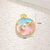 Wholesale Jewelry Copper Plated 18K Gold Star Shape Oil Drop Design Necklace Pendant Bracelet Earrings Keychain
