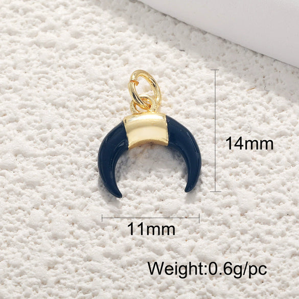 Wholesale Jewelry Copper Plated 18K Gold Star Shape Oil Drop Design Necklace Pendant Bracelet Earrings Keychain