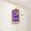 Wholesale Jewelry Copper Plated 18K Gold Star Shape Oil Drop Design Necklace Pendant Bracelet Earrings Keychain