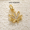Wholesale Jewelry Copper Plated Real Gold Inlaid Zircon Oil Drop Flower Style Pendant Necklace