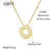 Wholesale Jewelry Copper Plated Real Gold Letter Bubble Necklace For Women