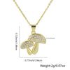 Wholesale Jewelry Copper Plated Real Gold Micro Zircon Fourleaf Clover Cross Pendant Minimalist Geometric Style Accessories