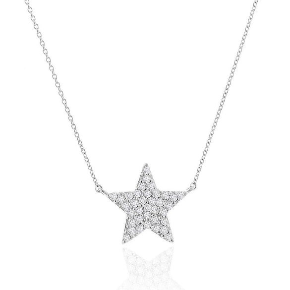 Wholesale Jewelry Copper Plated Real Gold Zircon Necklace With Geometric Star Butterfly Patterns And Ochain