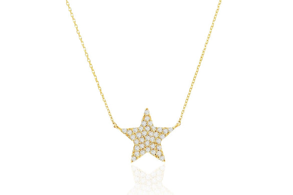 Wholesale Jewelry Copper Plated Real Gold Zircon Necklace With Geometric Star Butterfly Patterns And Ochain