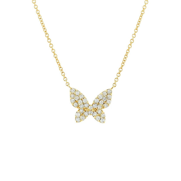 Wholesale Jewelry Copper Plated Real Gold Zircon Necklace With Geometric Star Butterfly Patterns And Ochain