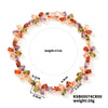 Wholesale Jewelry Copper Plated Rose Gold Colorful Zircon Flower Bracelet For Women