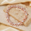 Wholesale Jewelry Copper Plated Rose Gold Colorful Zircon Flower Bracelet For Women