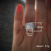 Wholesale Jewelry Copper Plated White Golden Light Luxury Geometric Zircon Ring For Women