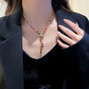 Wholesale Jewelry Copper Real Gold Electroplated Zircon Inlay Snake Shape Luxury Women's Fashion Necklace Set
