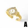 Wholesale Jewelry Copper Real Gold Plated Geometric Open Ring