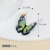 Wholesale Jewelry Copper Resin Colorful Butterfly Zodiac Cartoon Style Electroplated Pendant Accessories