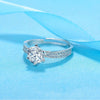 Wholesale Jewelry Copper Ring With Flower Pattern And Zircon For Women Minimalist And Geometric Style