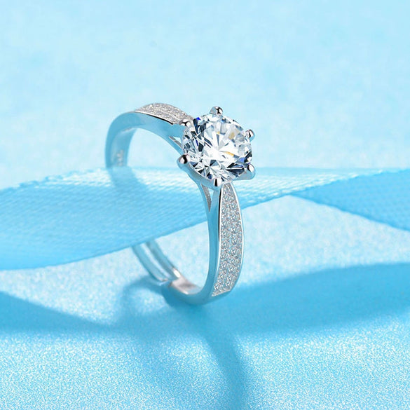 Wholesale Jewelry Copper Ring With Flower Pattern And Zircon For Women Minimalist And Geometric Style