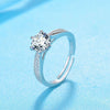 Wholesale Jewelry Copper Ring With Flower Pattern And Zircon For Women Minimalist And Geometric Style