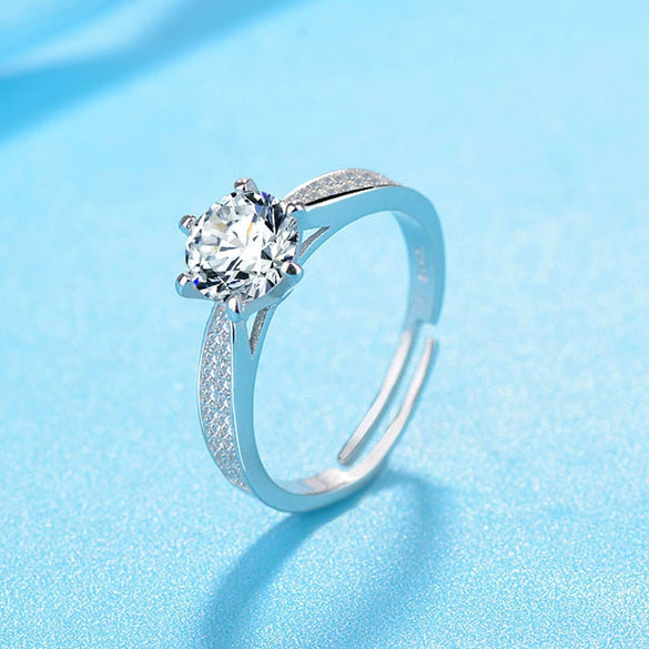 Wholesale Jewelry Copper Ring With Flower Pattern And Zircon For Women Minimalist And Geometric Style