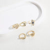 Wholesale Jewelry Copper Ring With Geometric Devil's Eye Electroplating For Women