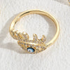 Wholesale Jewelry Copper Ring With Geometric Devil's Eye Electroplating For Women