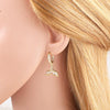 Wholesale Jewelry Copper Seahorse Zodiac Animal Style Electroplated Earrings Unisex