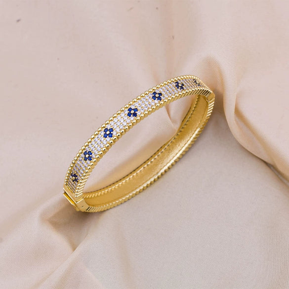 Wholesale Jewelry Copper Simple Light Luxury Electroplating Bracelet For Women