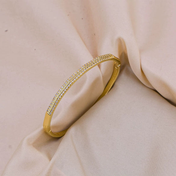 Wholesale Jewelry Copper Simple Light Luxury Electroplating Bracelet For Women