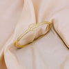 Wholesale Jewelry Copper Simple Light Luxury Electroplating Bracelet For Women