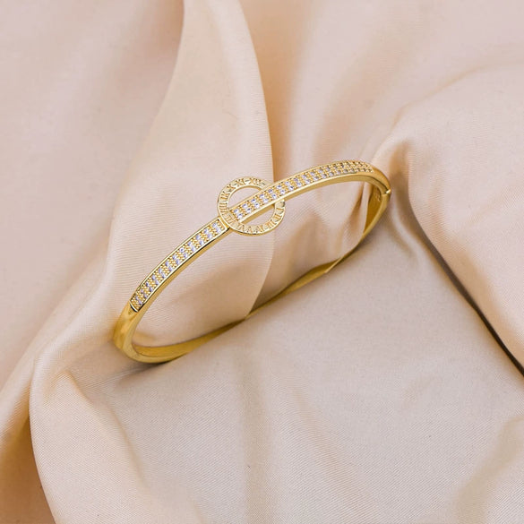 Wholesale Jewelry Copper Simple Light Luxury Electroplating Bracelet For Women