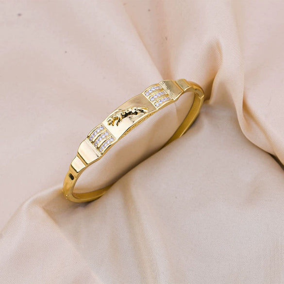 Wholesale Jewelry Copper Simple Light Luxury Electroplating Bracelet For Women