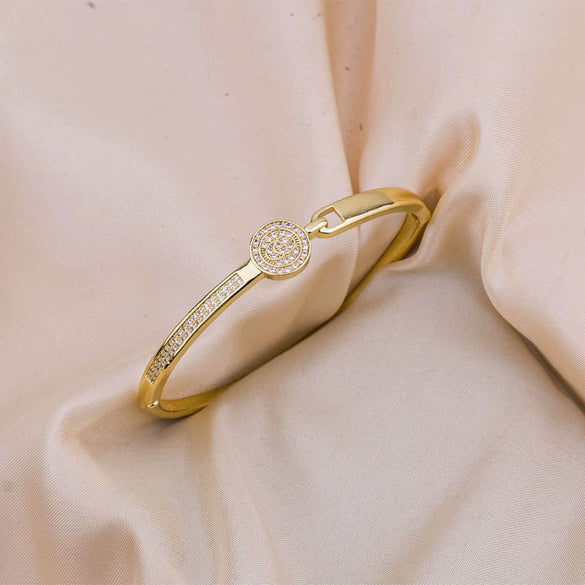 Wholesale Jewelry Copper Simple Light Luxury Electroplating Bracelet For Women