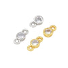 Wholesale Jewelry Copper Single Zirconium Microinlaid Pendant Necklace And Ring Bracelet Connector Electroplating Accessories Versatile Natural Style