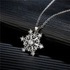 Wholesale Jewelry Copper Snowflake Pendant Necklace With Diamond And Geometric Design For Women
