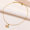 Wholesale Jewelry Copper Stainless Steel Dragonfly Electroplating Necklace