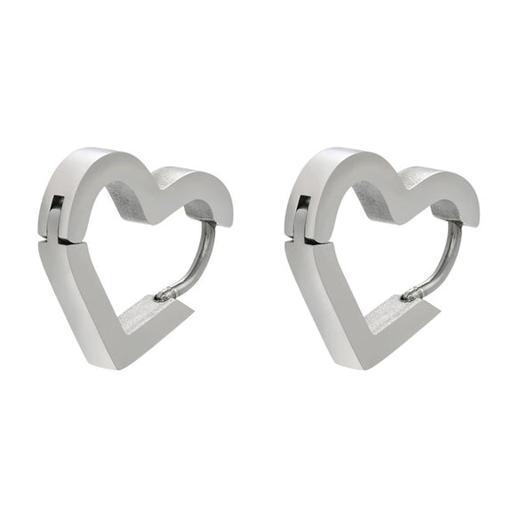 Wholesale Jewelry Copper Stainless Steel Geometric Love Hexagonal Triangle Electroplated Women's Earrings